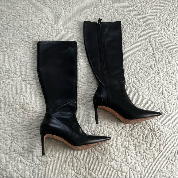 Stuart Weitzman black leather knee high boots size 6 - Picture 1 of 11